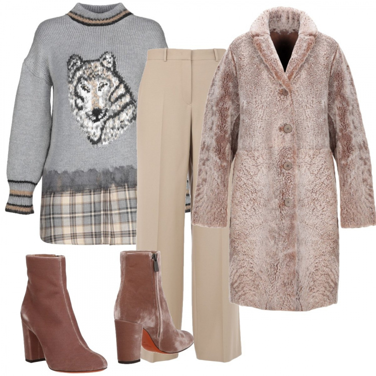 Outfit mujer - Total look #451486. para Escuela/Universidad. Combinación con botines.