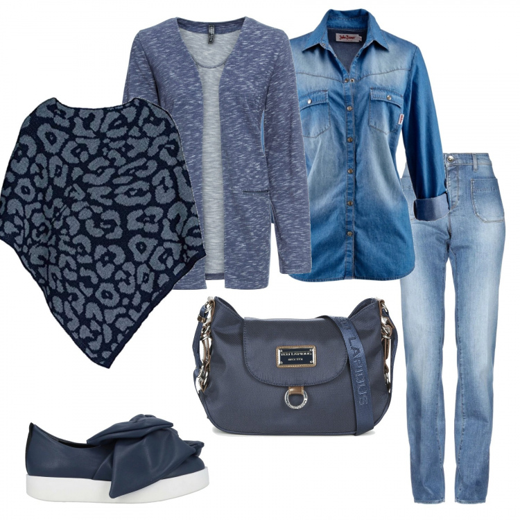 Outfit donna - My free Sunday. Stile Basic per Tutti i giorni. Abbinamento con jeans, sneakers, costumi interi, camicie, borsa a tracolla, cappotti.