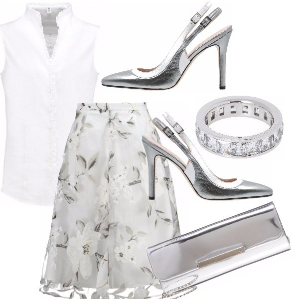 Outfit Per chi ama il bianco e l'argento