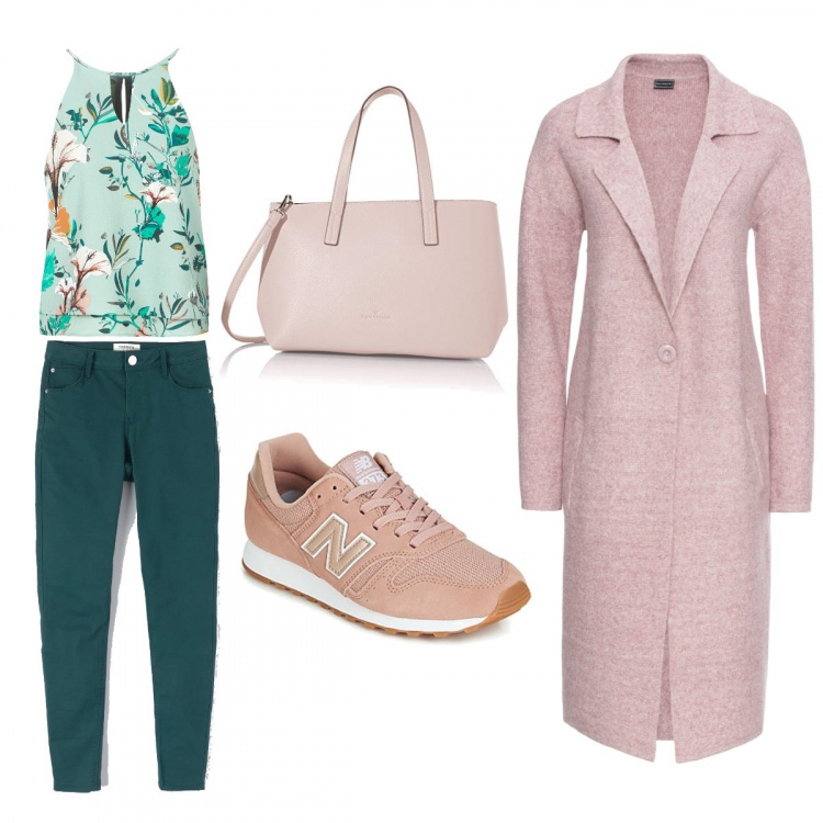 Outfit donna - Verde: colore di tendenza. Stile Trendy per Tutti i giorni. Abbinamento con cappotti, pantaloni skinny, camicie, sneakers, borse tote.