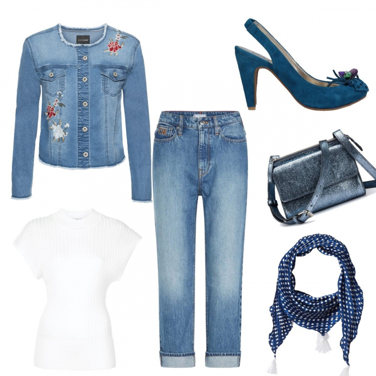 Outfit femme - Urban #8615. Style Urban pour Tous les jours. Assortir avec robes longues, chaussures à talon, jeans, sacs à main, foulards et écharpes, tops et blouses.