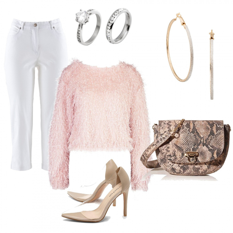 Outfit femme - J\'adooooooore le chocolat !. Style Bon Ton pour Tous les jours. Assortir avec pantalon long, boucles d'oreilles, bagues, pulls et cardigans, chaussures à talons, sacs à l'épaule.