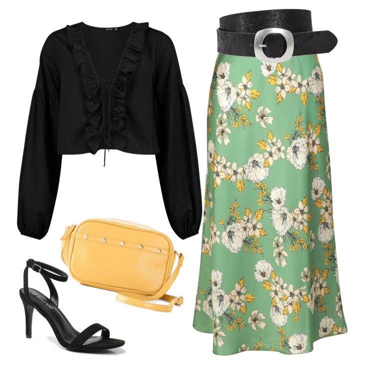 Outfit femme - Chic #11823. Style Chic pour Tous les jours. Assortir avec sac en bandoulière, ceintures, jupes, tops et blouses, chaussures à talon.