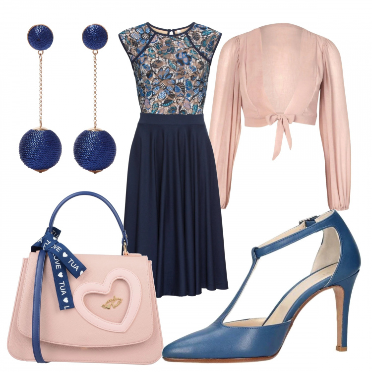 Outfit donna - Moderno bon ton. Stile Bon Ton per Tutti i giorni. Abbinamento con vestiti midi/longuette, borse a mano, orecchini, top, décolleté.