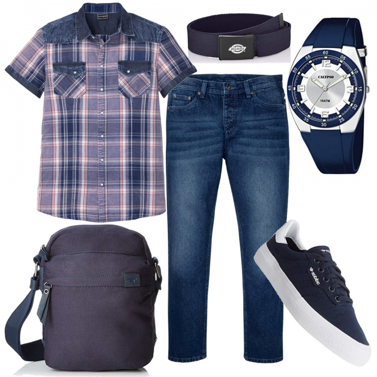 Outfit homme - Le bûcheron revisité. Style Tendance pour Tous les jours. Assortir avec jean skinny, bracciale, ceintures.