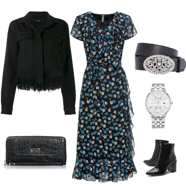 Outfit femme - Cow girl chic. Style Rock Assortir avec sandales, bottines, montres.
