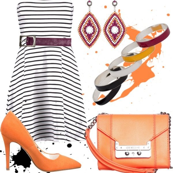 Outfit Stripes&Orange