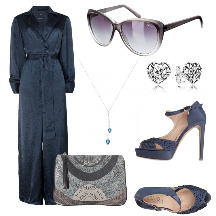 Outfit mujer - Un paseo por las nubes. Estilo Chic para Todos los días. Combinación con pendientes, collares, gafas de sol, chándales.