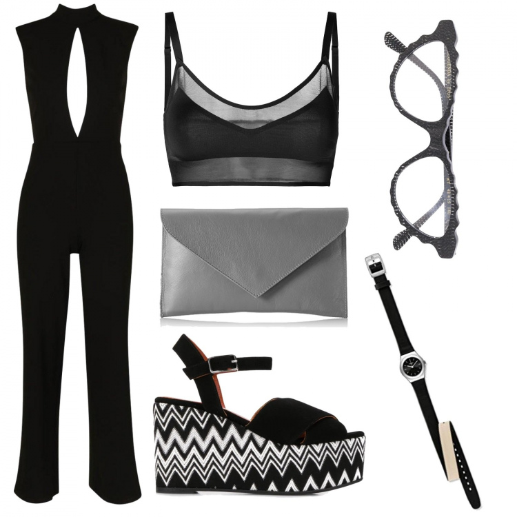 Outfit mujer - Trendy #30321. Estilo Trendy Combinación con clutch, bolso de hombro, sujetadores, sandalias.