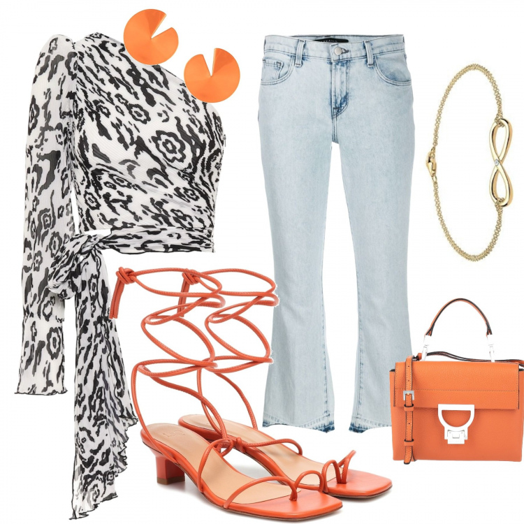 Outfit femme - Festival. Style Tendance pour Soirée dehors. Assortir avec hauts, boucles d'oreilles, sacs à main.