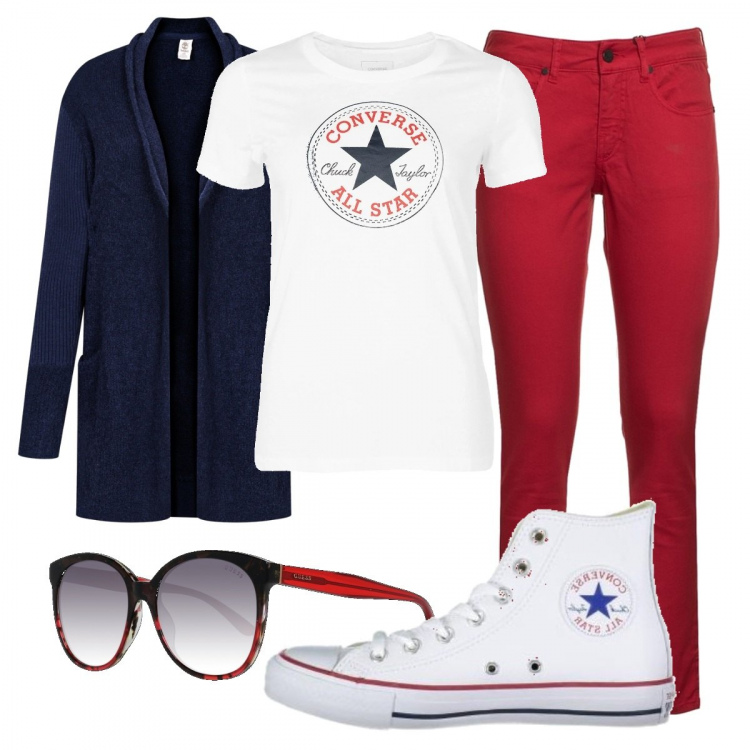 outfit con all star alte