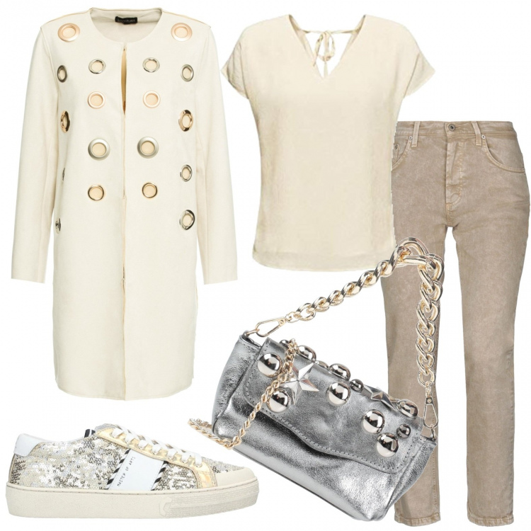 Outfit femme - Tennis + jeans. Style Tendance pour Tous les jours. Assortir avec manteaux.
