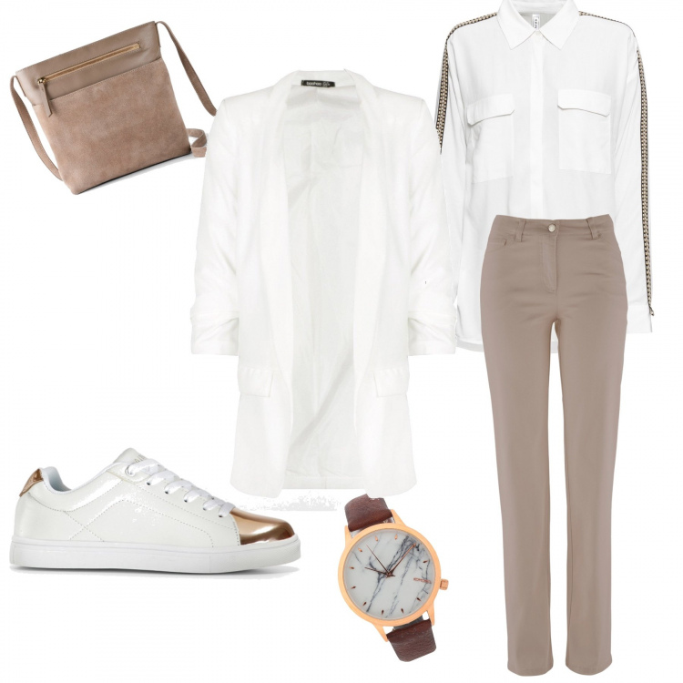 Outfit femme - Élégance tout en confort. Style Urban pour Tous les jours. Assortir avec robe longue, pantalon , sac, sneakers, blazers, montres.