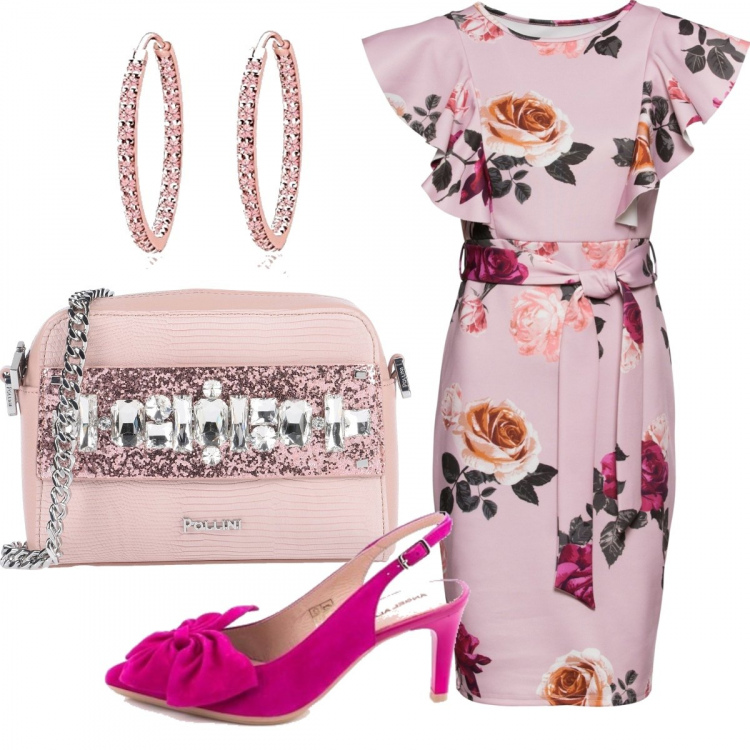 Outfit donna - Trendy #38653. Stile Trendy per Cerimonia. Abbinamento con borse a spalla, pantaloni chino, sandali, orecchini.