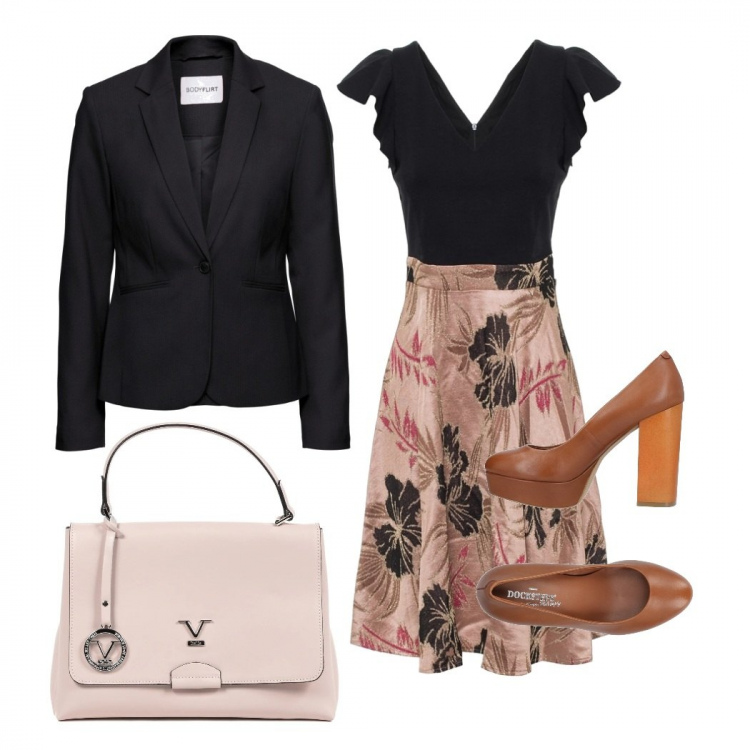 Outfit donna - Cerimonia. Stile Bon Ton per Cerimonia. Abbinamento con blazer, décolleté, vestiti, borse.