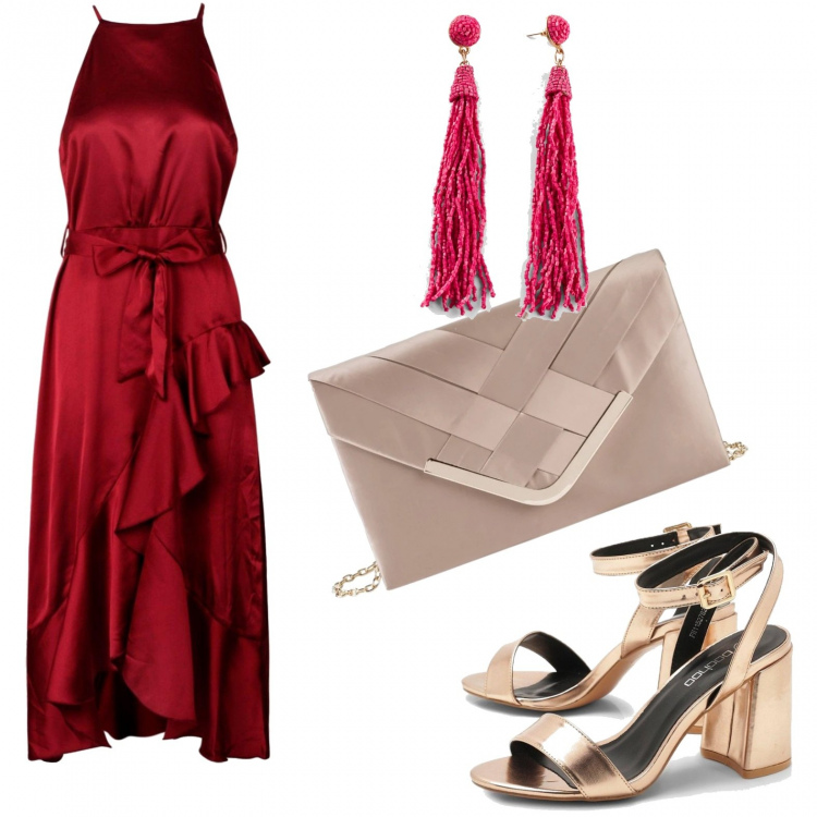 Outfit donna - Cerimonia low cost. Stile Chic per Cerimonia. Abbinamento con gonne, orecchini, vestiti midi/longuette, scarpe col tacco.