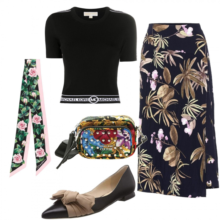 Outfit donna - Fairytale freedom. Stile Trendy per Tutti i giorni. Abbinamento con top, cerchietti, gonne longuette, ballerine, borse a mano.