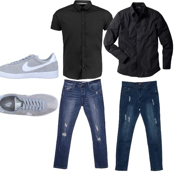 Outfit uomo - Casual #796. Stile Casual per Serata speciale. Abbinamento con camicie.