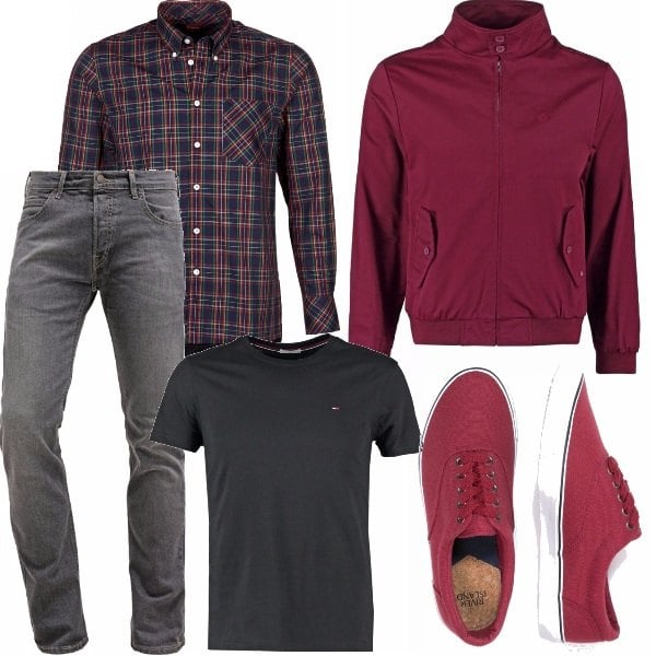Outfit T-shirt e camicia