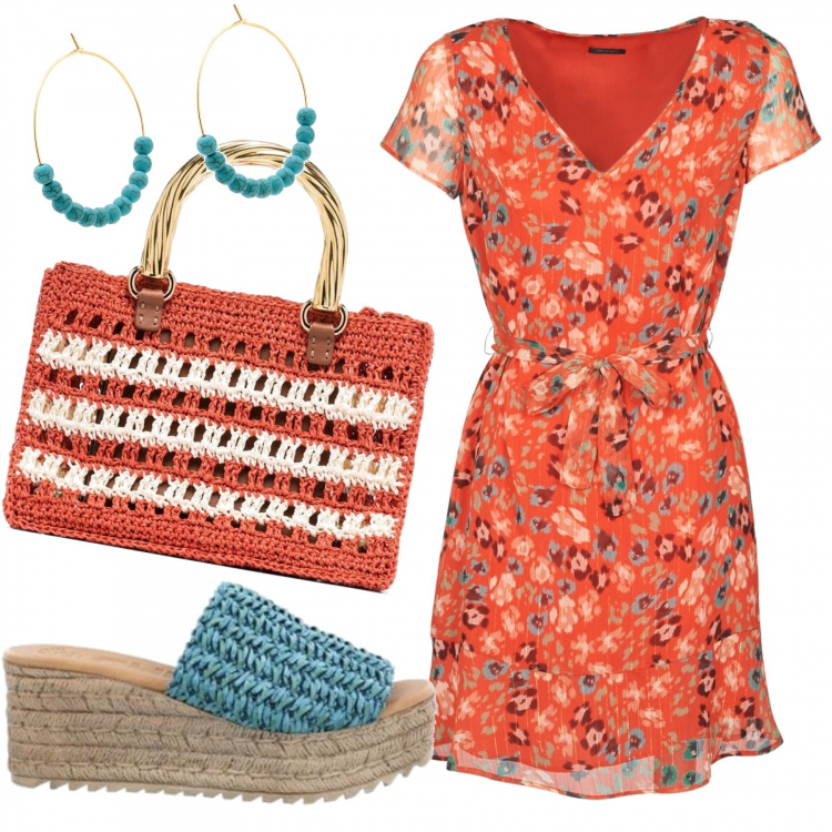 Outfit mujer - Trendy #53194. Estilo Trendy para Todos los días. Combinación con vestidos, espadrillas, bolso shopper, pendientes.