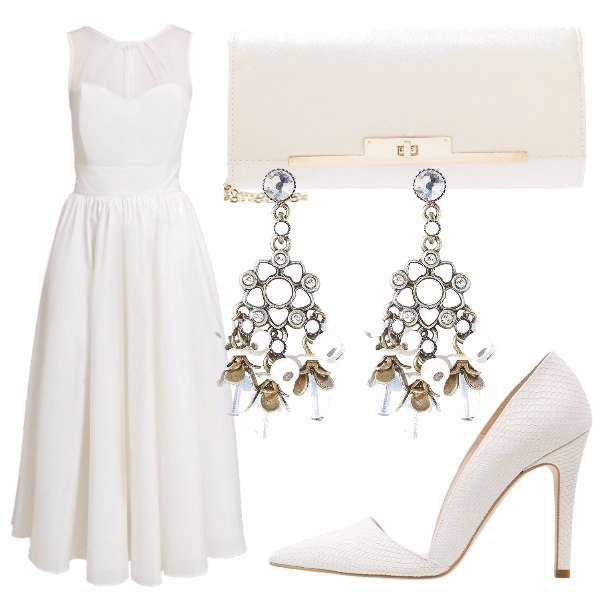 Outfit Cerimonia Total White