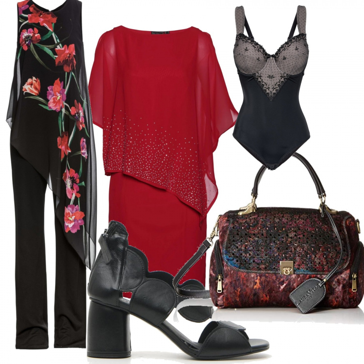 Outfit donna - Tuta o abito.... Cosa metto... Stile Sexy per Tutti i giorni. Abbinamento con body, tute, vestiti a tubino, sandali col tacco, borse a mano.