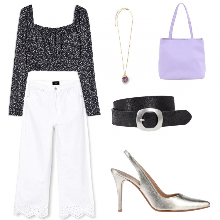 Outfit femme - Look de tout les jours. Style Tendance pour Tous les jours. Assortir avec ceintures, tuniques, jeans, chaussures à talon, colliers, sacs à main.