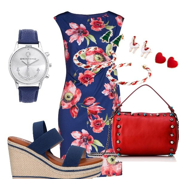 Outfit donna - Trendy #56988. Stile Trendy per Tutti i giorni. Abbinamento con costumi interi, vestiti, orologi, sandali, borse a mano.