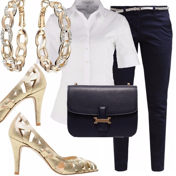 Outfit Una lady di classe in pantaloni