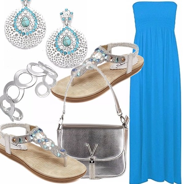 Outfit Argento marino