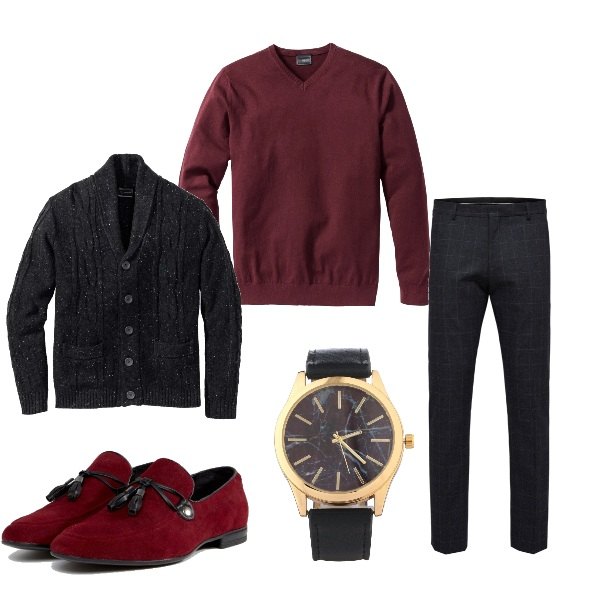 Outfit uomo - Urban #296. Stile Urban per Tutti i giorni. Abbinamento con maglieria.