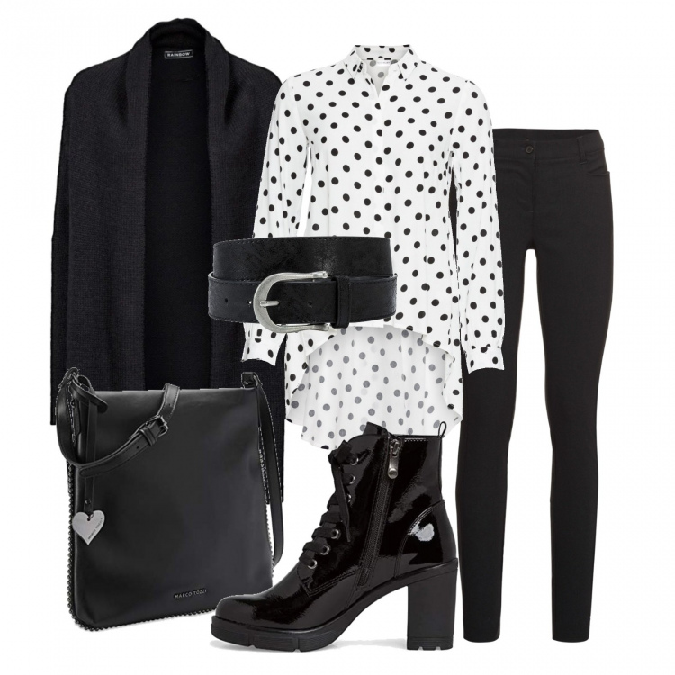Outfit donna - Leggings+maxi pullover. Stile Trendy per Tutti i giorni. Abbinamento con cardigans, cinture, camicie, pantaloni skinny, stivaletti, borse a tracolla.