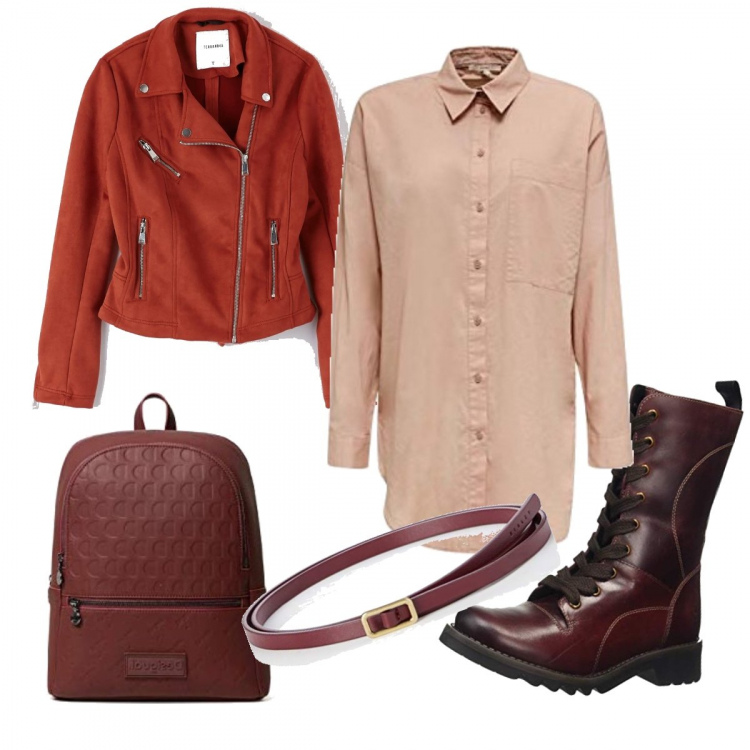 Outfit donna - No black rock. Stile Rock per Tutti i giorni. Abbinamento con cappotti, anfibi, camicie, zaini, cinture.