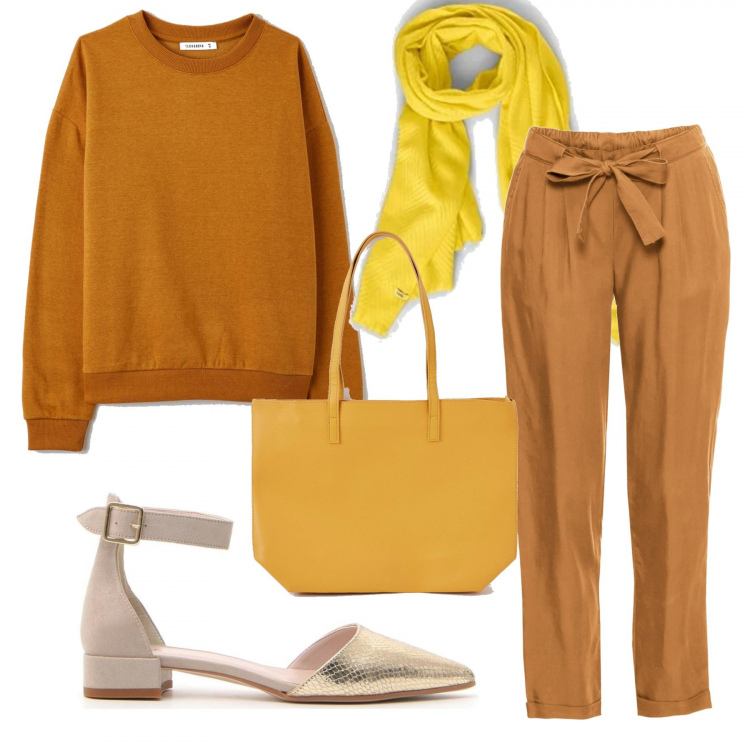 Outfit donna - Basic #38898. Stile Basic per Tutti i giorni. Abbinamento con shopping bag, felpe con cappuccio, shopping bag, décolleté, sciarpe.
