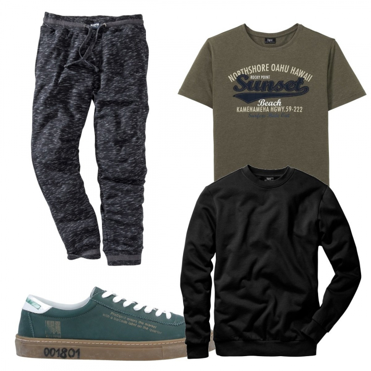 Outfit uomo - Biker Rock #896. Stile Biker Rock per Tutti i giorni. Abbinamento con pantaloni, felpe, t-shirt, sneakers.