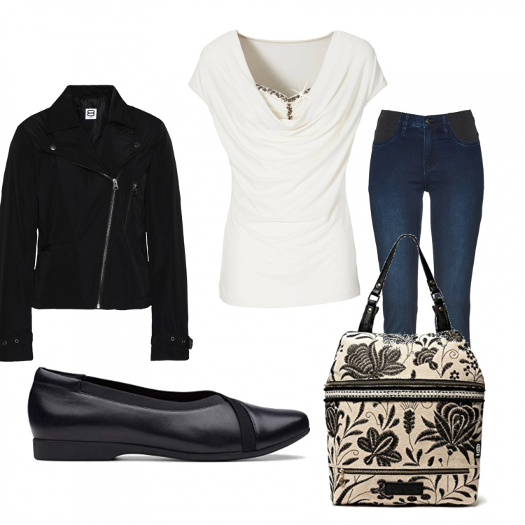 Outfit donna - Casual ma non troppo. Stile Trendy per Tutti i giorni. Abbinamento con jeans skinny, pullovers, cappotti, mocassini, zaini.
