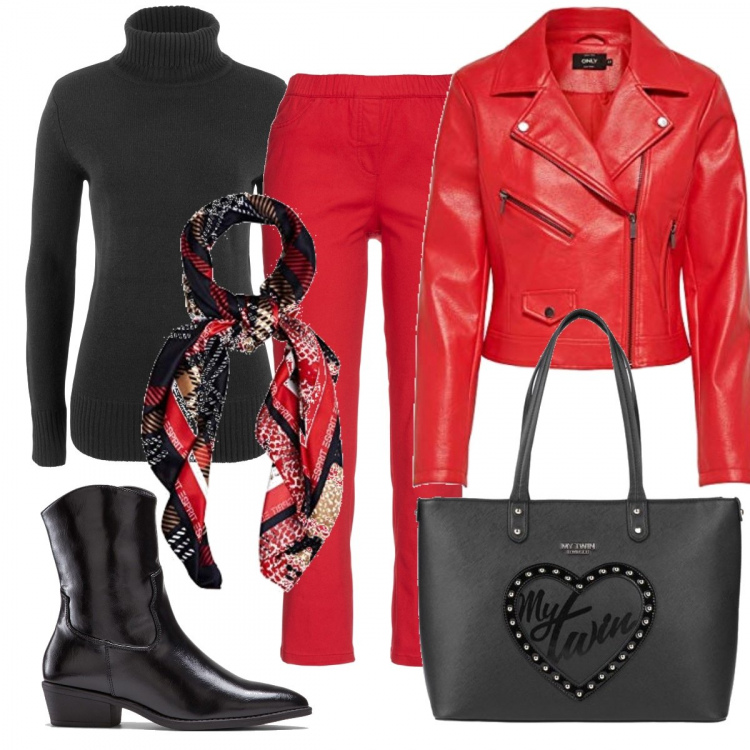 Outfit donna - Pomeriggio trendy. Stile Trendy per Tutti i giorni. Abbinamento con maglieria, pantaloni, maglieria, borse a mano, blazer, sciarpe.