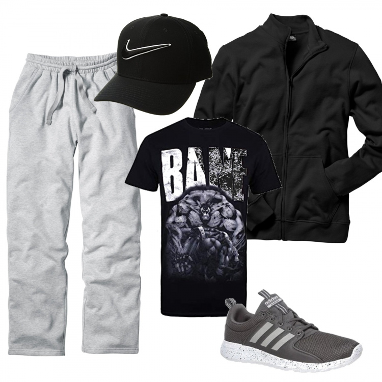 Outfit uomo - Pantaloni sportivi bianchi. Stile Urban per Sport. Abbinamento con felpe, pantaloni, sneakers, t-shirt, berretti.