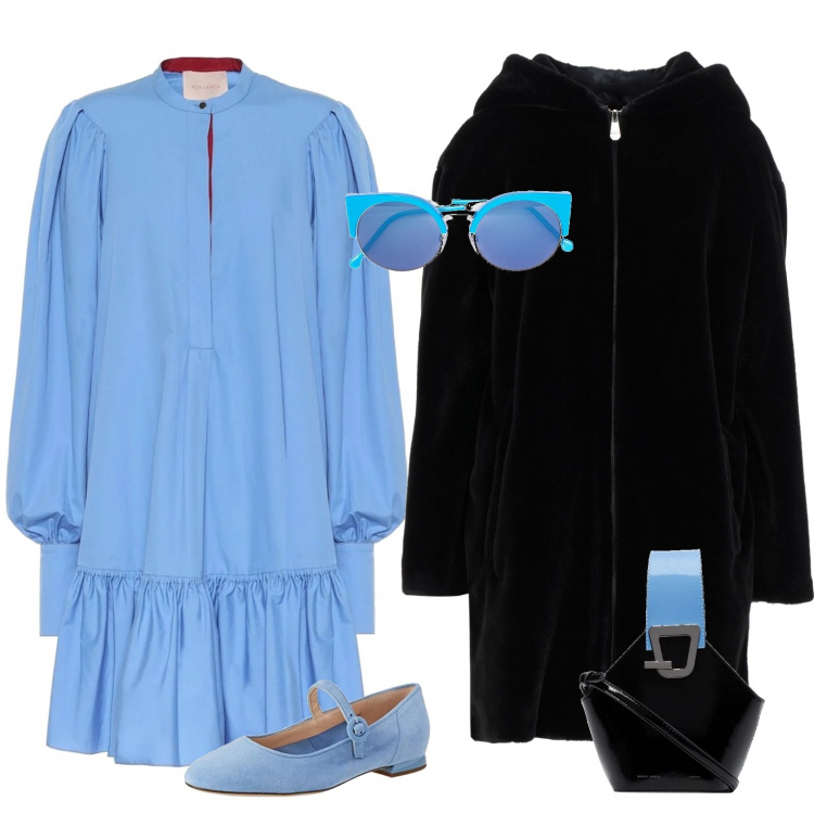 Outfit donna - Le mary jane e la handbag. Stile Chic per Tutti i giorni. Abbinamento con cappotti, occhiali da sole, borse a secchiello, ballerine, vestiti corti.
