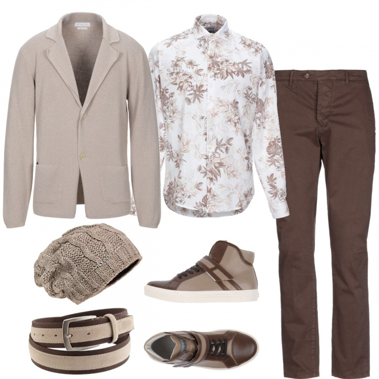 Outfit uomo - Modernità in chiaroscuro. Stile Trendy per Tutti i giorni. Abbinamento con sneakers alte, pantaloni, camicie, giacche, berretti, cinture.