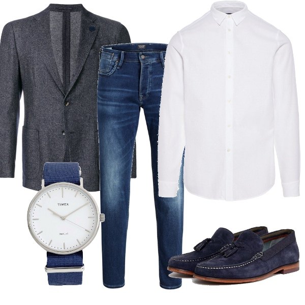 Outfit uomo - Matrimonio in primavera. Stile Business/Elegante per Cerimonia.