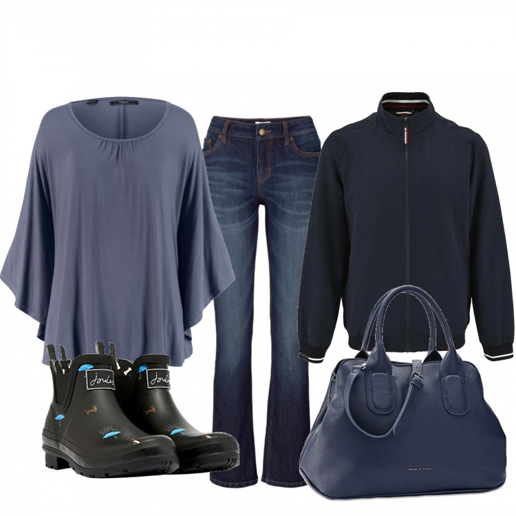 Outfit donna - Basic #42296. Stile Basic per Tutti i giorni. Abbinamento con jeans bootcut, pullovers, cappotti, stivali, borse a mano.