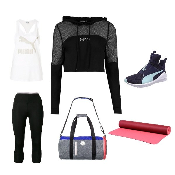 Outfit donna - Yoga style ..... Stile Basic per Sport. Abbinamento con abbigliamento sport.