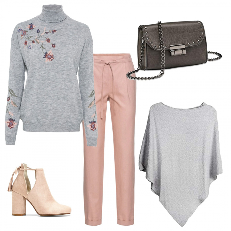 Outfit donna - Trendy #82676. Stile Trendy per Tutti i giorni. Abbinamento con pantaloni, pantaloni, stivaletti, cappotti, borse a tracolla.