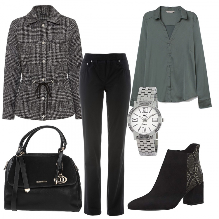 Outfit femme - Masculin féminin. Style Basique pour Tous les jours. Assortir avec pantalon , jean coupe droite, bottines, sacs à main, tuniques, montres.