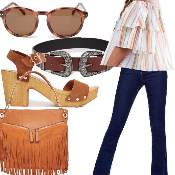 Outfit donna - Easy girl. Stile Etnico per Ufficio.