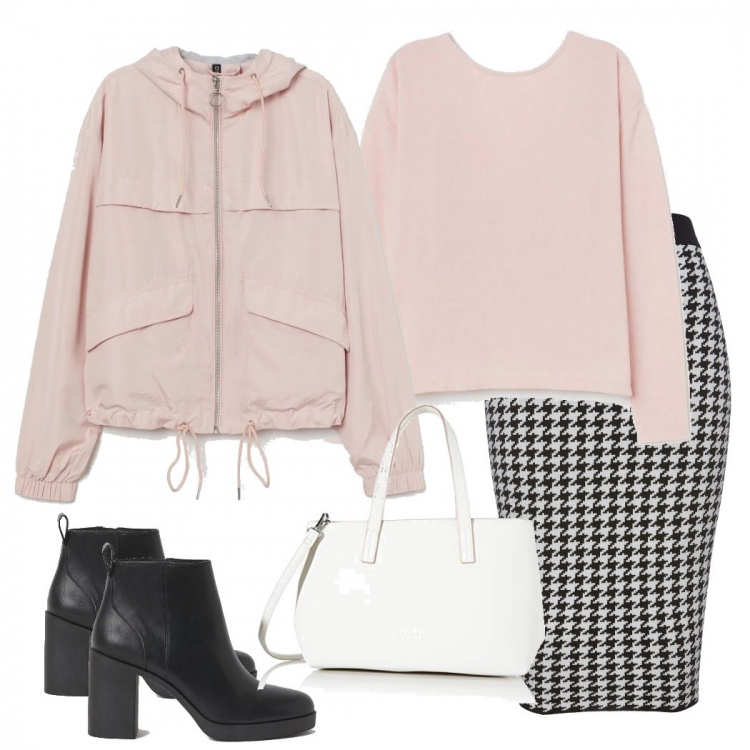 Outfit donna - Basic #44568. Stile Basic per Tutti i giorni. Abbinamento con gonne, stivaletti, pullovers, blazer, borse tote.