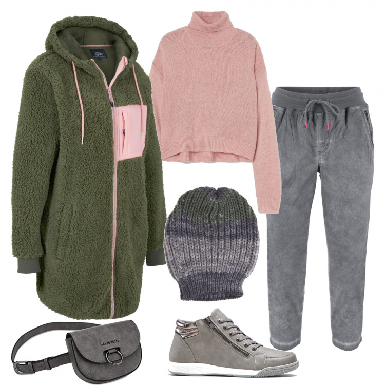 Outfit donna - Consigli di stile inverno low-cost. Stile Trendy per Tutti i giorni. Abbinamento con pantaloni capri, sneakers alte, blazer, berretti, pullovers, borse a mano.
