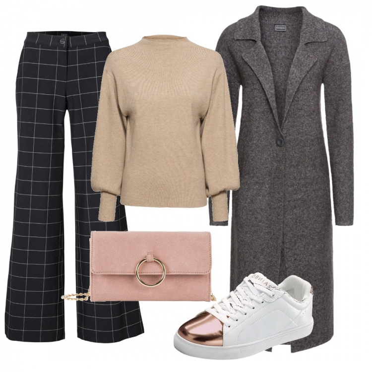 Outfit donna - Bonprix black week - curvy. Stile Trendy per Tutti i giorni. Abbinamento con maglieria, cappotti, pantaloni, cappotti, sneakers.