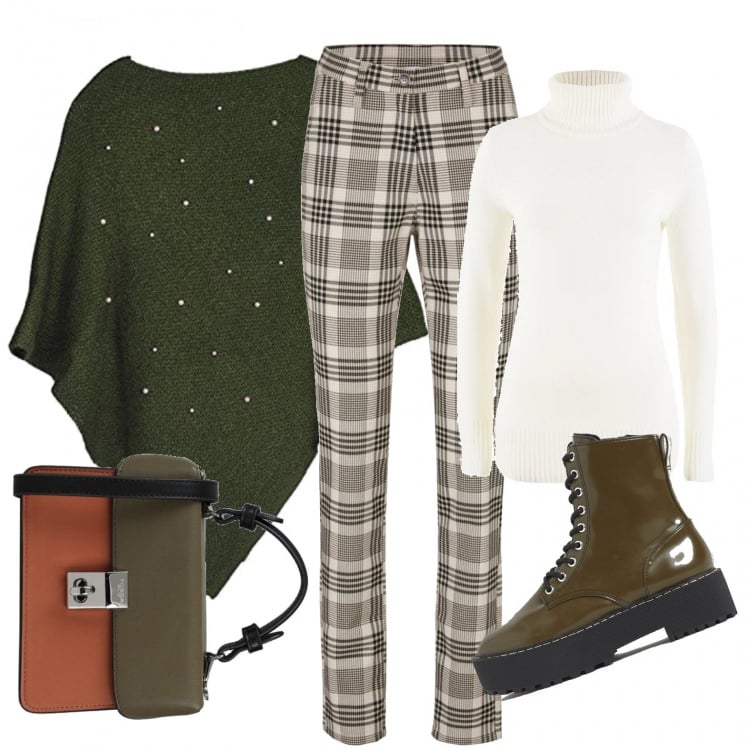 Outfit donna - Taglia 50? Sì, ma con stile!. Stile Basic per Tutti i giorni. Abbinamento con maglieria, pantaloni, borse a mano, cappotti, stivaletti.